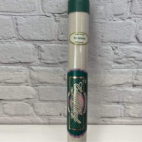 Charles Craft 14 Count Aida Cross Stitch Cloth 15" X 18” Platinum Arts Crafts - Picture 5 of 6